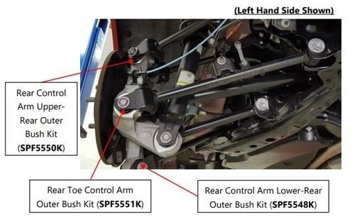 SuperPro SPF5550K Mazda MX5 ND Rear Control Arm Upper-Rear Outer Bush Kit