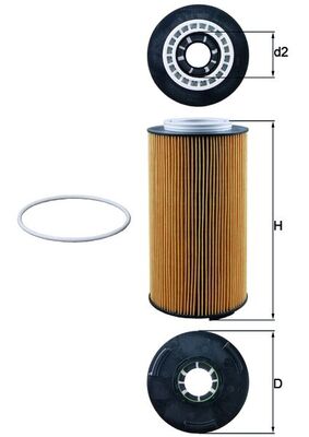 Mahle OX1097D - Oil Filter