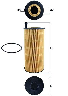 Mahle OX423/9D - Oil Filter