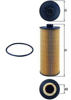 Mahle OX155D - Oil Filter