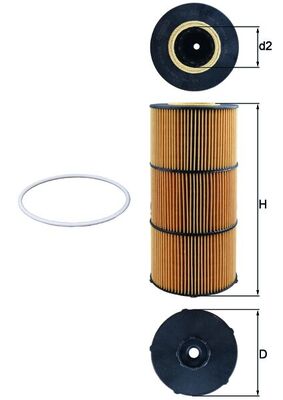 Mahle OX832D - Oil Filter