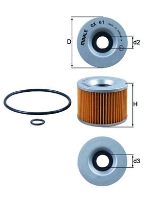 Mahle OX61D - Oil Filter