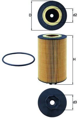 Mahle OX1140D - Oil Filter