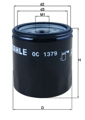 Mahle OC1379 - Oil Filter