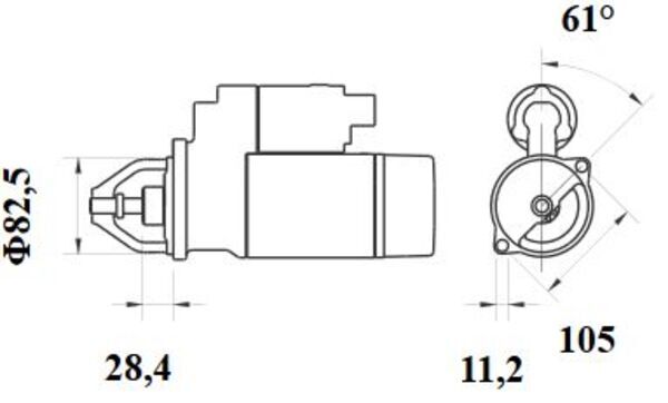 Mahle MS836 - Starter