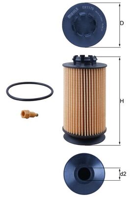 Mahle OX1175D - Oil Filter