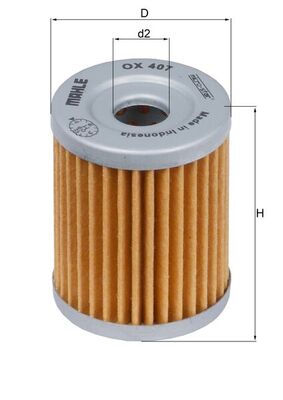 Mahle OX407 - Oil Filter