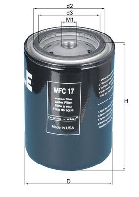 Mahle WFC17 - Coolant Filter