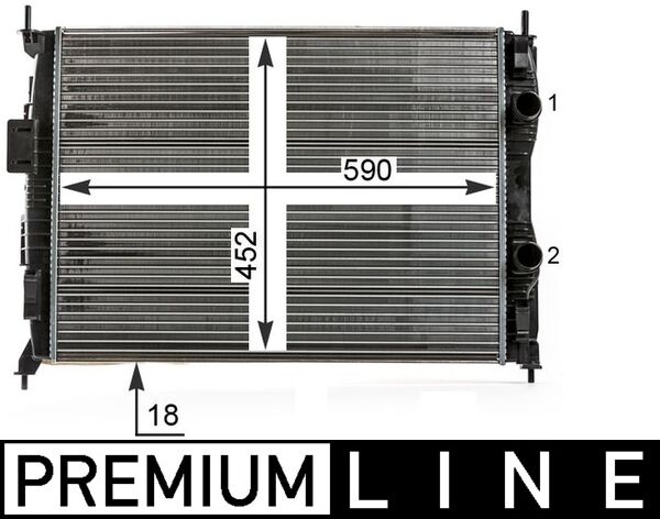 Mahle CR14000P - Radiator, engine cooling
