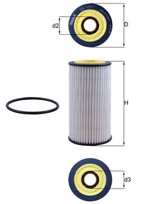 Mahle OX1311D - Oil Filter
