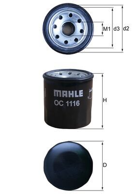 Mahle OC1116 - Oil Filter