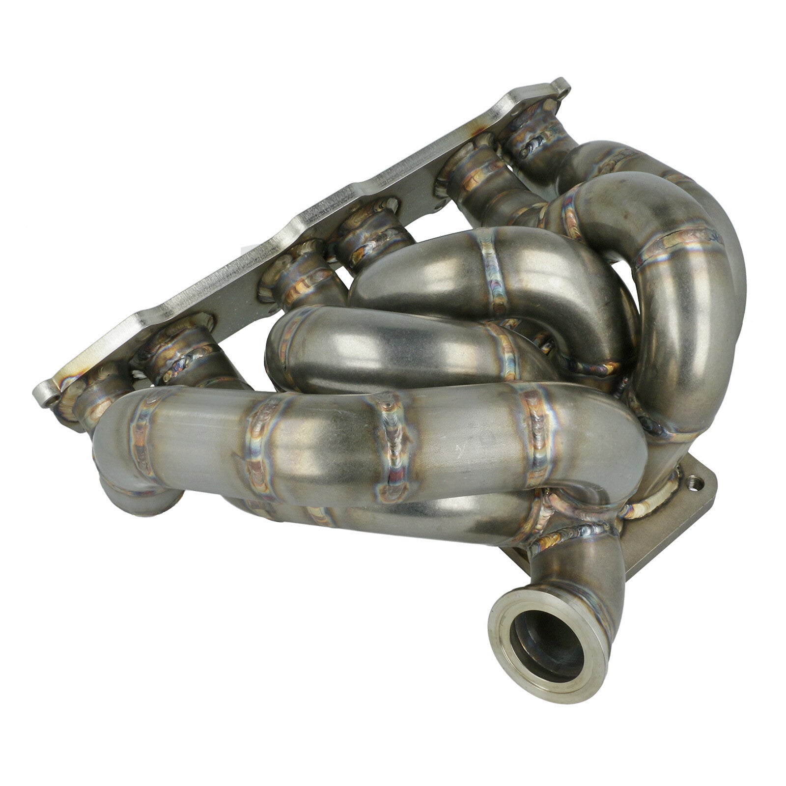 Turbozentrum 428498 Turbo Manifold VAG VR6 2.8 / 2.9L Twinscroll T4-flange 2x MV-S WG.-port - Stainless Steel
