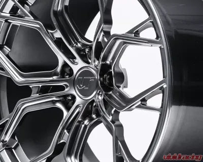 Vivid Racing VR-D10-2090-20-5115-HBLK VR Forged D10 Wheel Hyper Black 20x9.0 +20mm 5x115