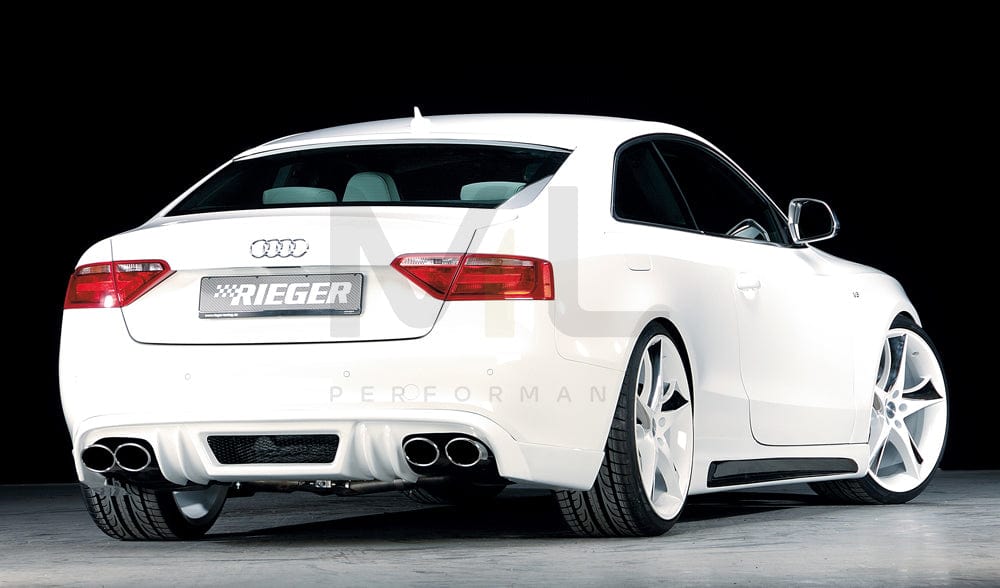 Rieger 00055408 Audi B8 B81 Rear Diffuser (A5 & S5) 2 | ML Performance EU Car Parts