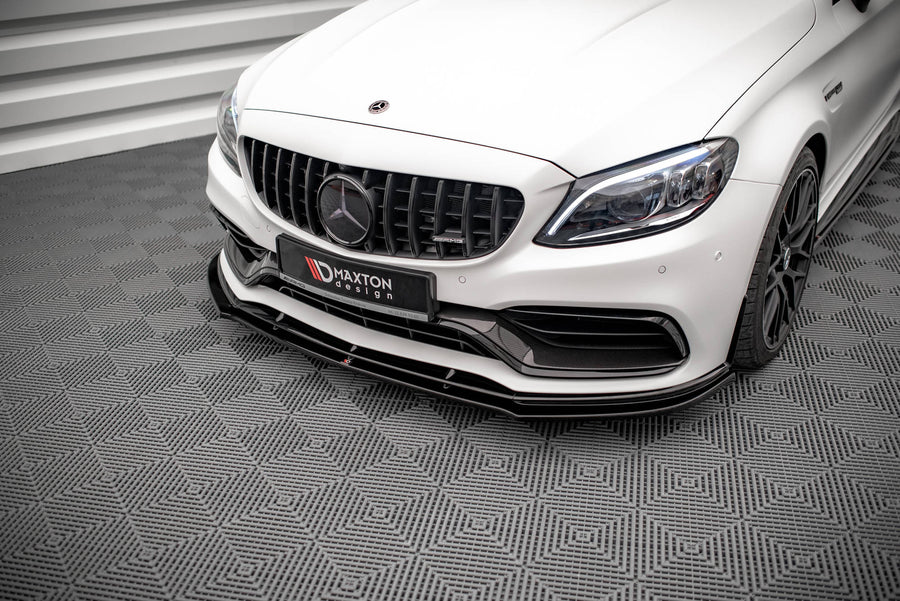 Maxton Design Mercedes Benz C63 AMG Coupe C205 (Facelift) Front Splitter V.1