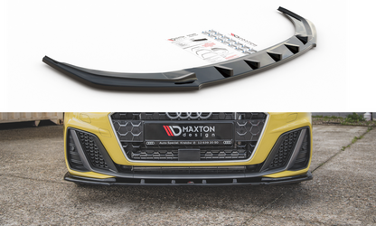 Maxton Design AU-A1-GB-SLINE-FD1T Front Splitter V.1 Audi A1 S-Line GB | ML Performance UK Car Parts