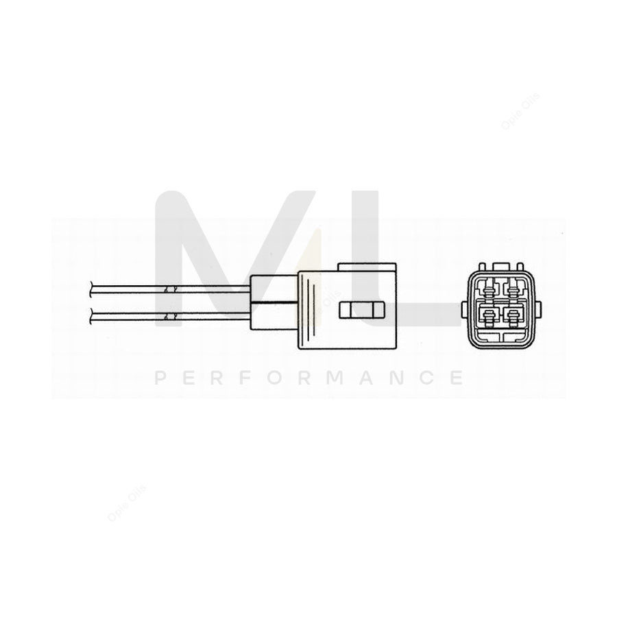 NTK Lambda Sensor - Oxygen / O2 Sensor OZA586-TY10 (NGK 1407) | ML Car Parts UK | ML Performance