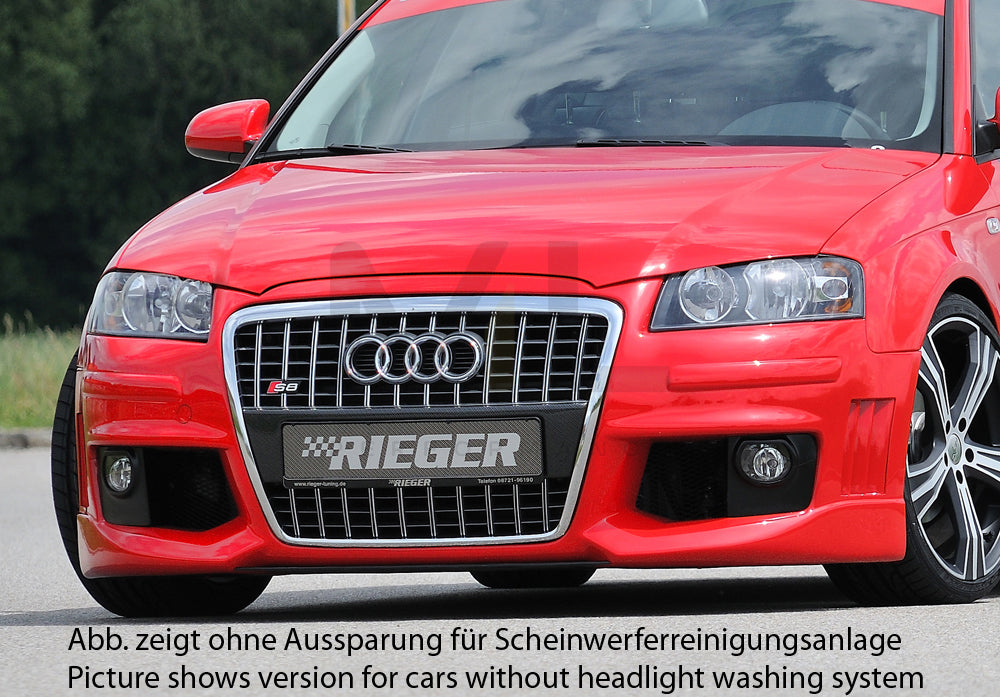 Rieger 00056744 Audi 8P A3 Front Bumper - R-Frame 1 | ML Performance EU Car Parts