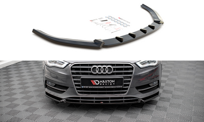 Maxton Design AU-A3-8V-FD1T Front Splitter Audi A3 Sportback 8V | ML Performance UK Car Parts