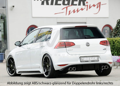 Rieger 00059559 VW Mk7 Golf Rear Diffuser 2 | ML Performance EU Car Parts