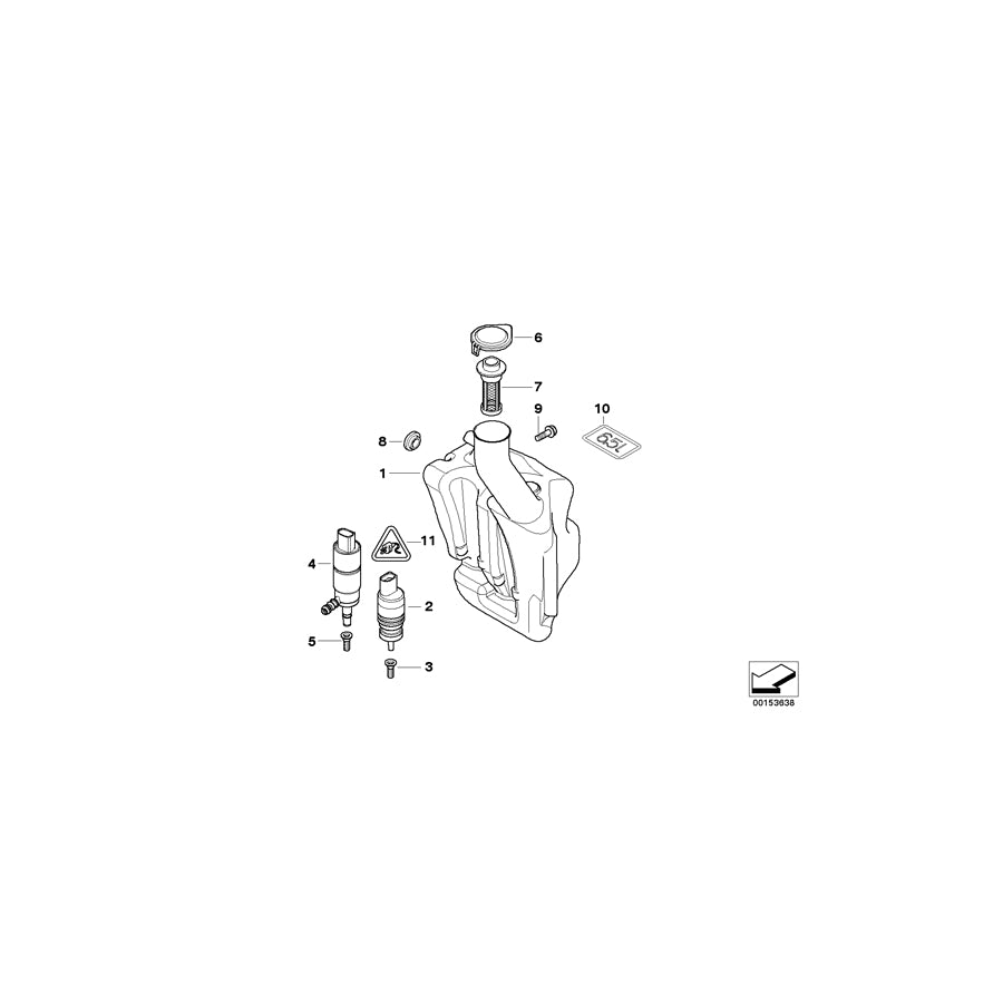 Genuine BMW 61668377360 E52 Fluid Container (Inc. Alpina V8 & Z8) | ML Performance EU