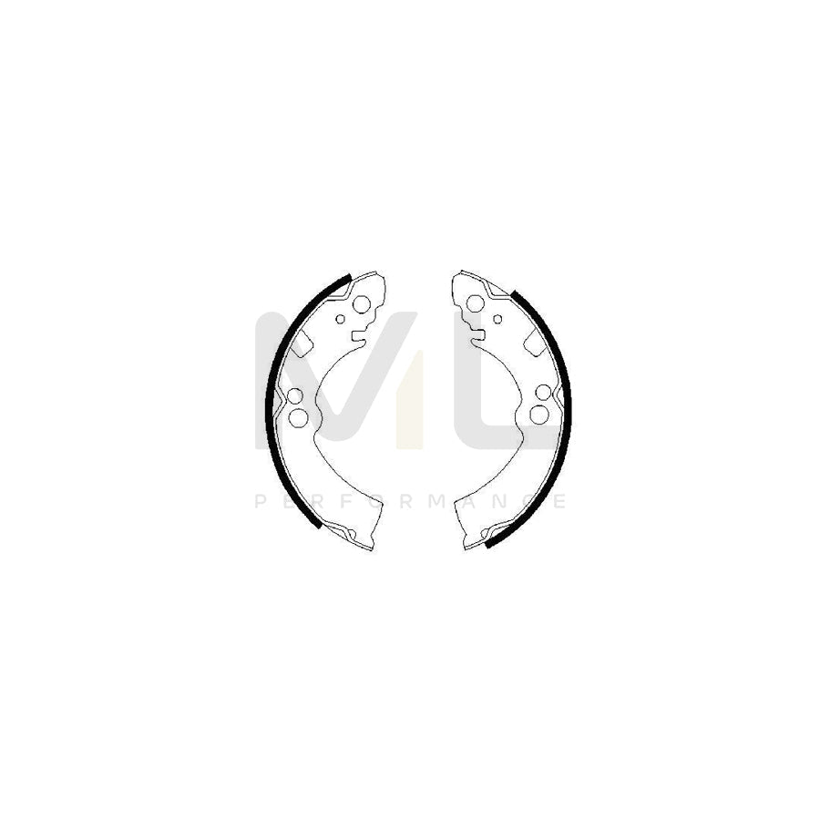 BOSCH 0 986 487 235 Brake Shoe Set | ML Performance Car Parts