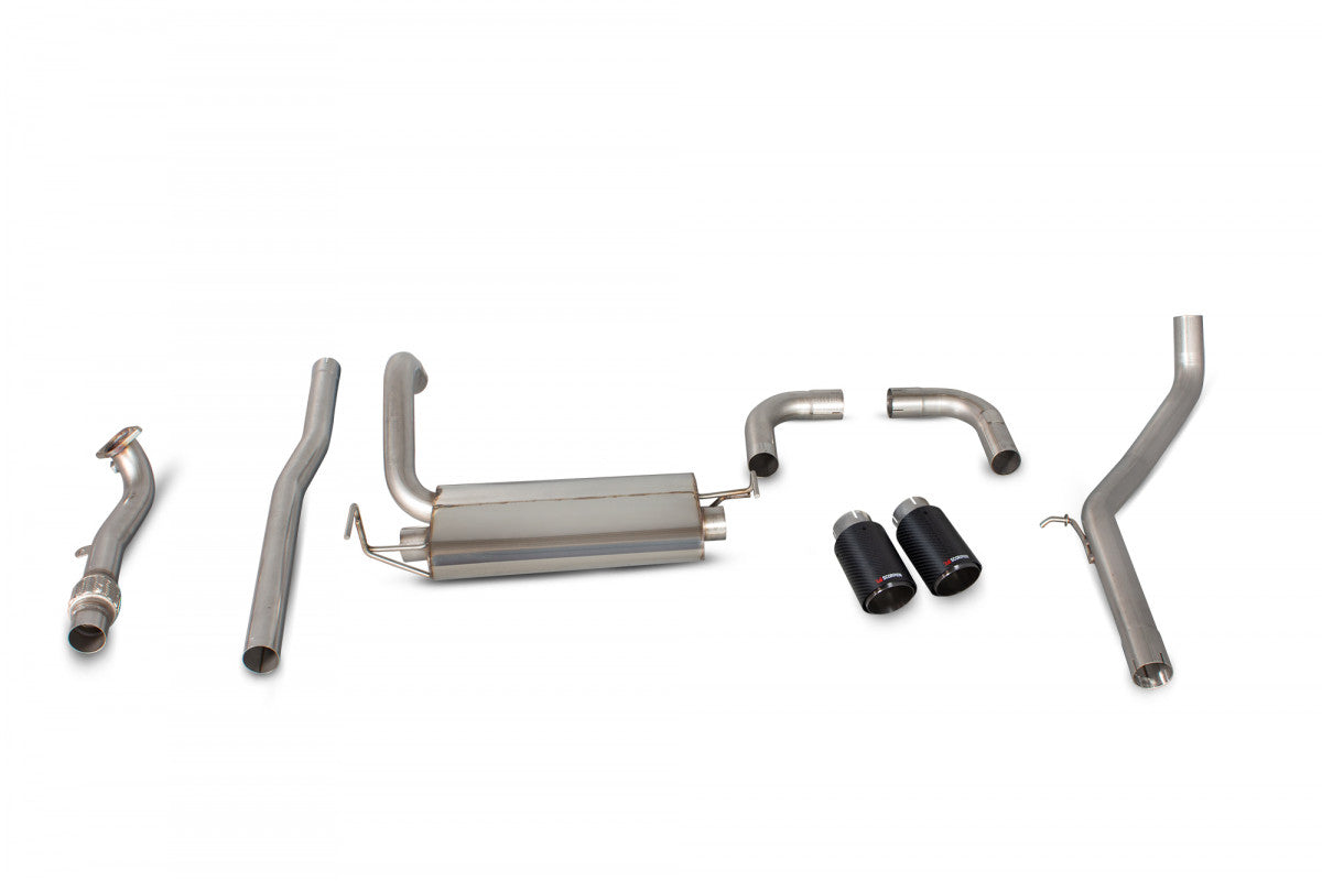 Scorpion SFT005CF Fiat 500/595 Abarth Non-Resonated Cat-Back System  | ML Performance EU EU