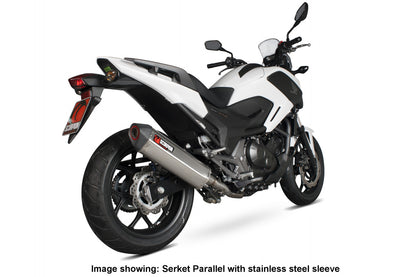 Scorpion RHA163TEO Honda Serket Parallel Slip-On - Titanium Sleeve (NC700 S / NC700 X) | ML Performance EU EU