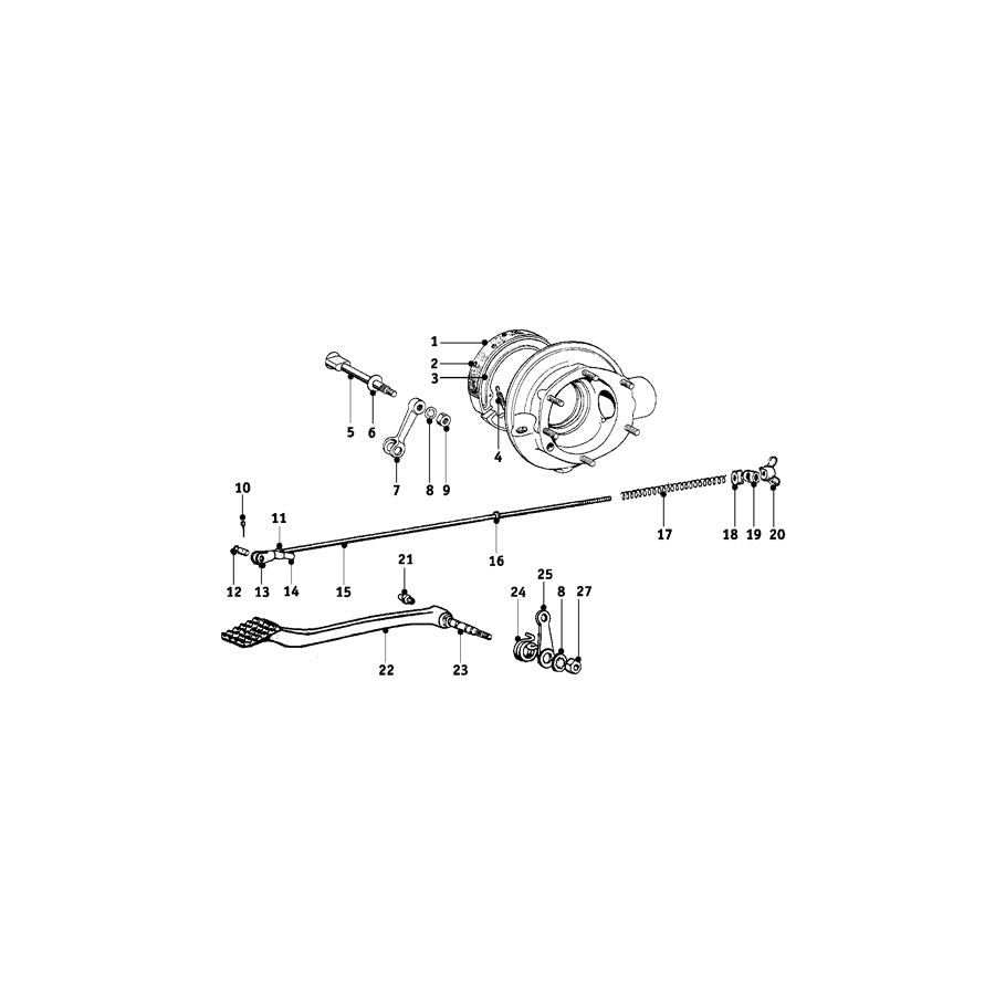 Genuine BMW 35210009883 25 Brake Linkage (Inc. R25/2 & R25/3) | ML Performance EU Car Parts