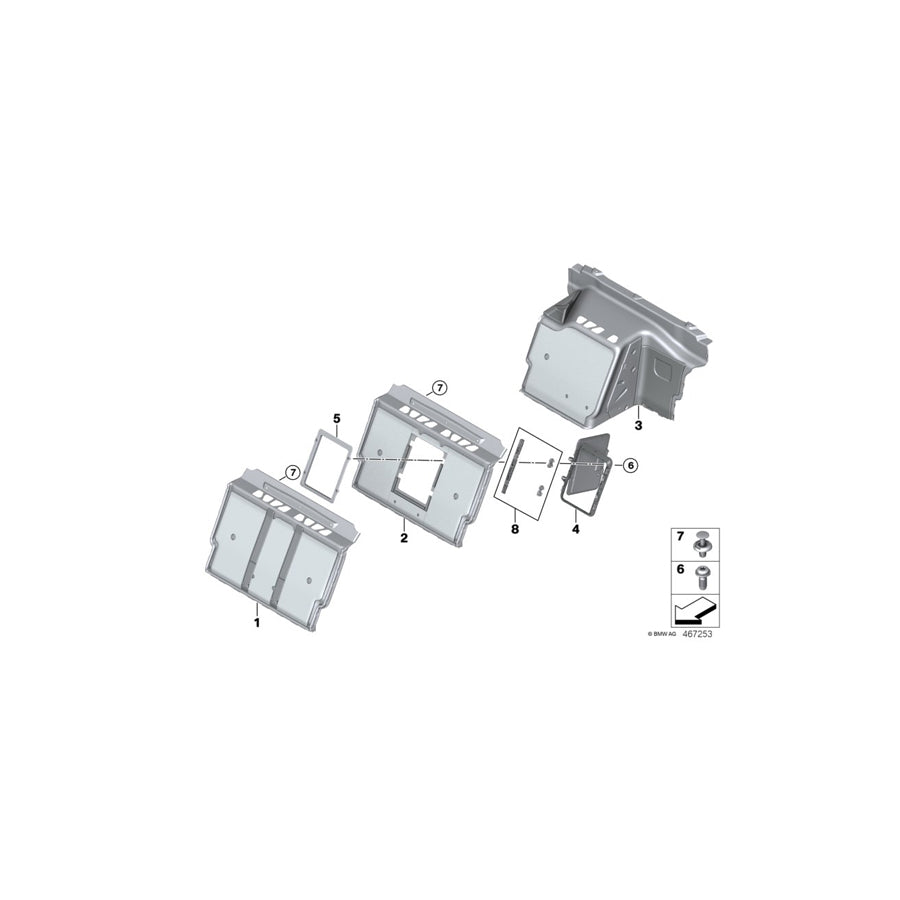 Genuine BMW 51478064035 G11 G12 Trim Cover For Partition (Inc. 740Le, 740e & 740LeX) | ML Performance EU