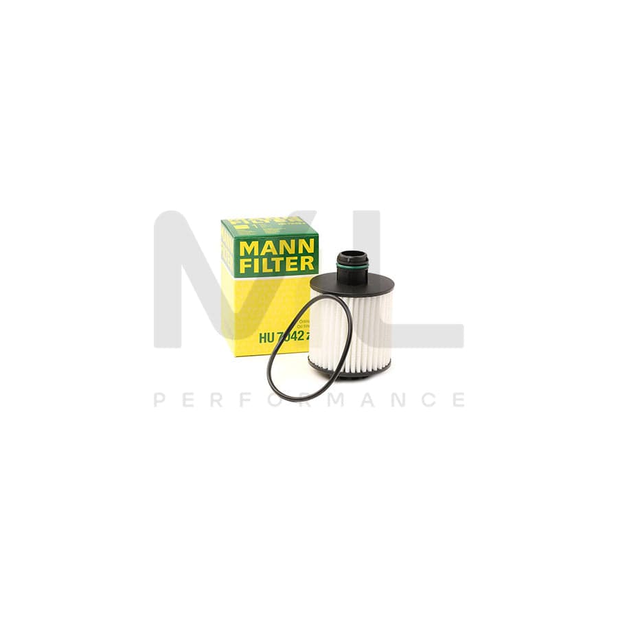 MANN-FILTER HU 7042 z Oil Filter with seal, Filter Insert | ML Performance Car Parts