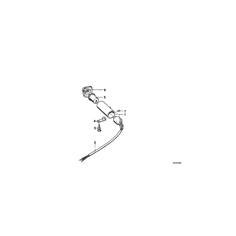 Genuine BMW 32321119244 E23 Steering Lock (Inc. 730, 733i & 728) | ML Performance EU Car Parts