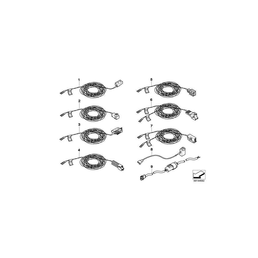 Genuine BMW 61129127982 E85 E86 Rep.Cable F Knee Prot. And Control Unit (Inc. Z4 3.0si, Z4 M3.2 & Z4 3.0i) | ML Performance EU Car Parts