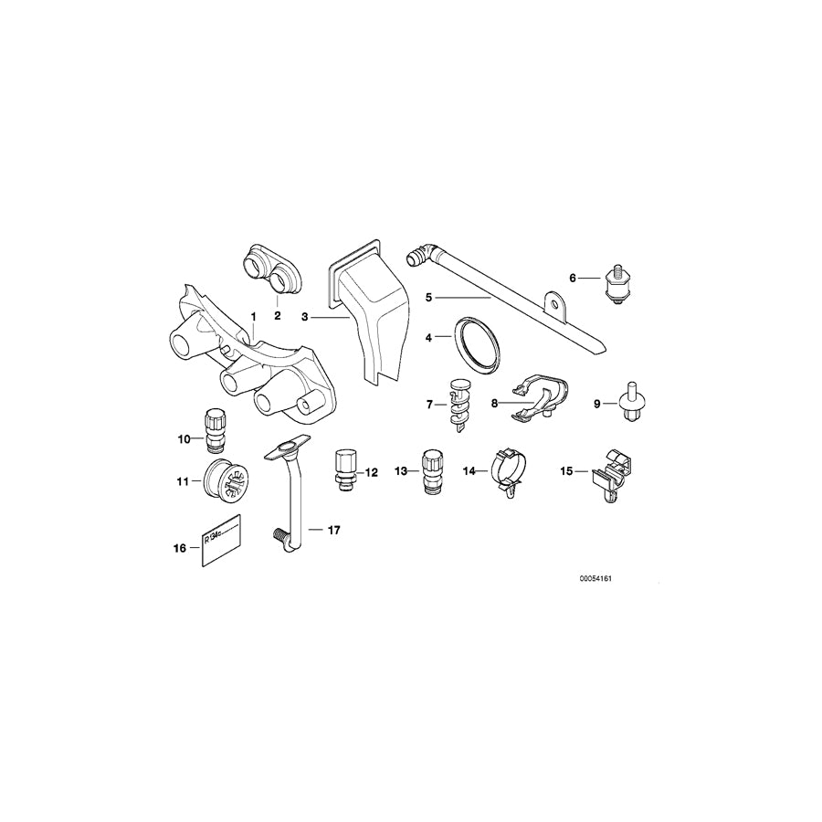 Genuine BMW 64118367964 E39 Water Drain, Right (Inc. 530i, M5 & 530d) | ML Performance EU Car Parts