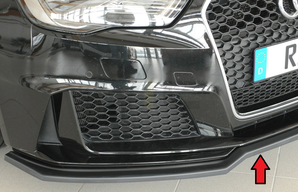 Rieger 00056828 Audi 8V RS3 Front Splitter 3 | ML Performance EU Car Parts
