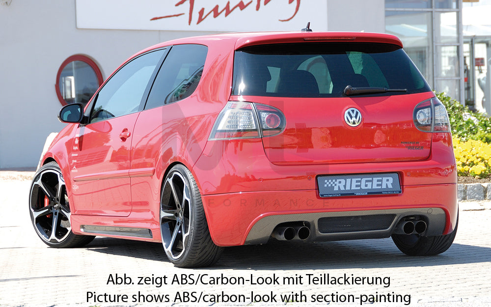 Rieger 00059408 VW Mk5 Golf Rear Diffuser 2 | ML Performance EU Car Parts