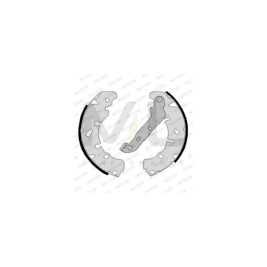 FERODO FSB4186 Brake Shoe Set with handbrake lever, PREMIER | ML Performance Car Parts
