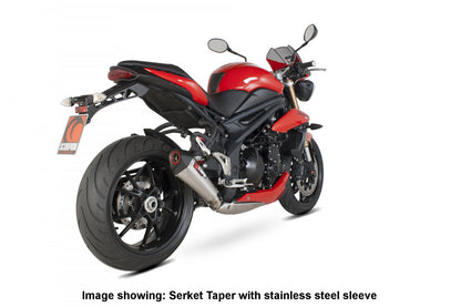 Scorpion RTR70SECEO Triumph Speed Triple 1050 Serket Taper Slip-On - Carbon Fibre Sleeve | ML Performance EU EU