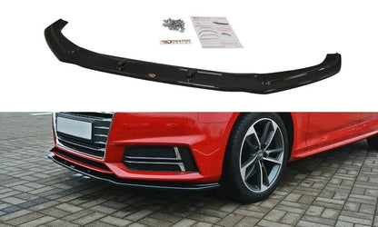 Maxton Design AU-A4-B9-SLINE-FD2T Front Splitter V.2 Audi S4 B9 / A4 S-Line B9 | ML Performance EU Car Parts