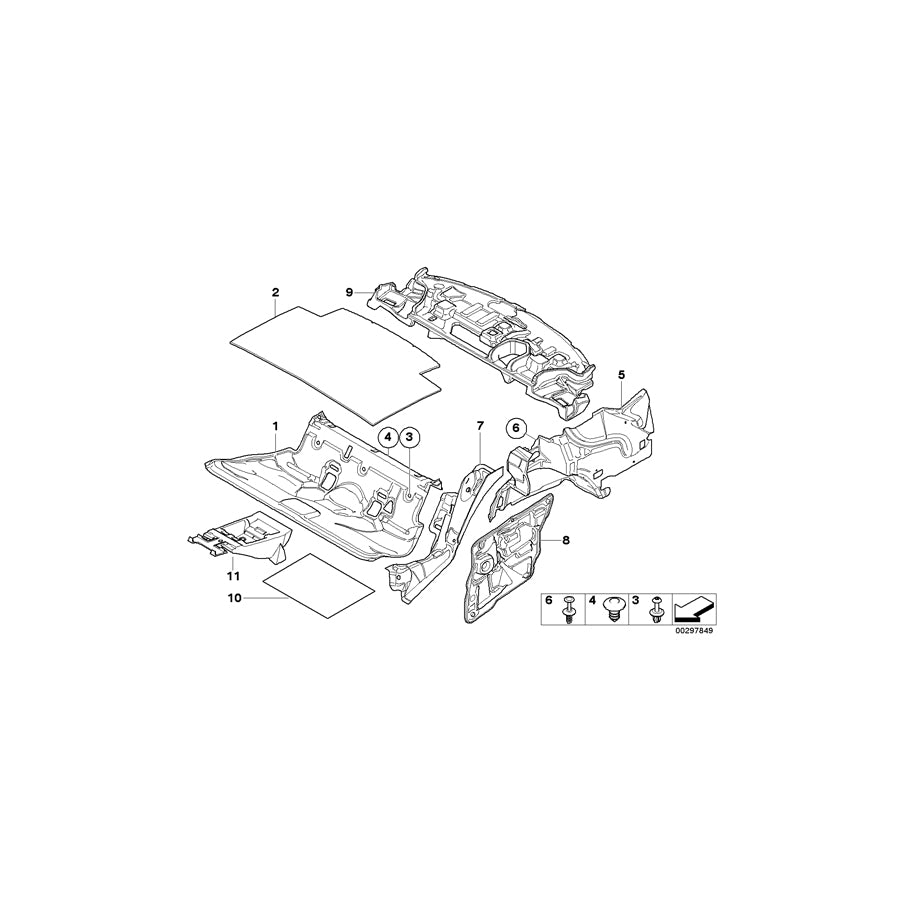 Genuine BMW 51487058125 E92 E90 Sound Insulating Wheel Housing Rear Left (Inc. M3, 316d & 320d ed) | ML Performance EU