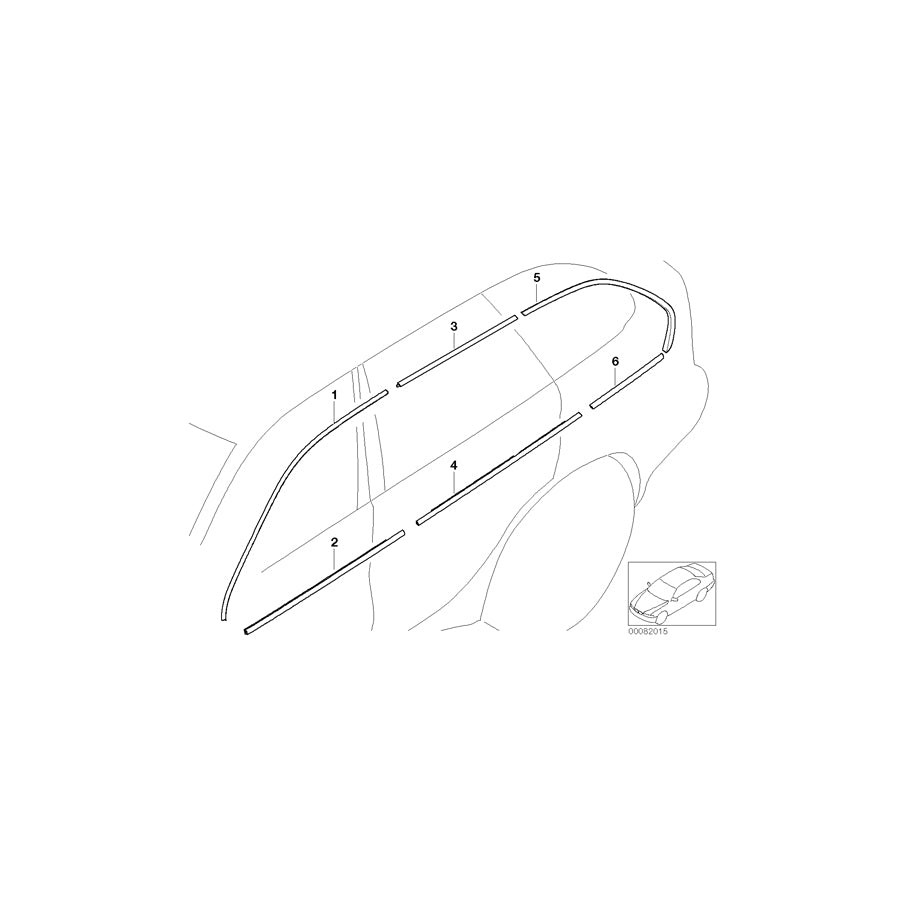 Genuine BMW 51368257710 E53 Covering Upper Right TITAN (Inc. X5 4.6is, X5 3.0d & X5 3.0i) | ML Performance EU Car Parts
