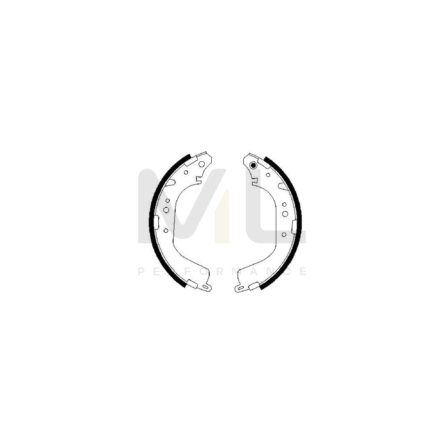 BOSCH 0 986 487 651 Brake Shoe Set | ML Performance Car Parts