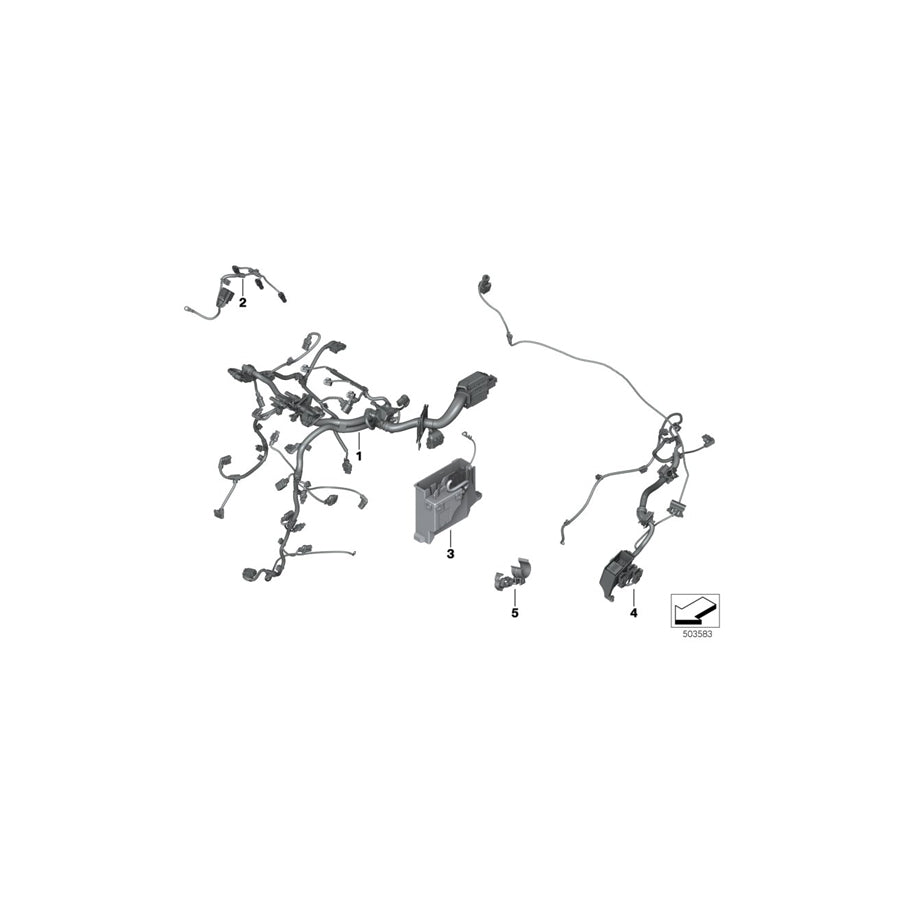 Genuine BMW 12518588448 F34 F25 F48 Wiring Harness, Engine Glow Plug Module (Inc. X2 20d, 320d ed & X5 25d) | ML Performance EU