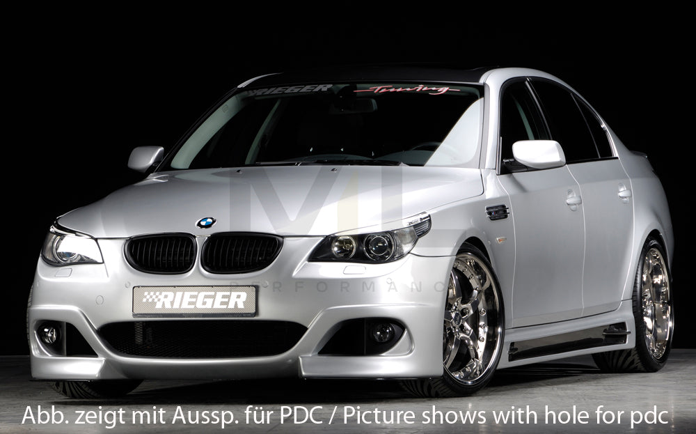 Rieger 00053612 BMW 5 Series E60 E61 Front Bumper 7 | ML Performance EU Car Parts