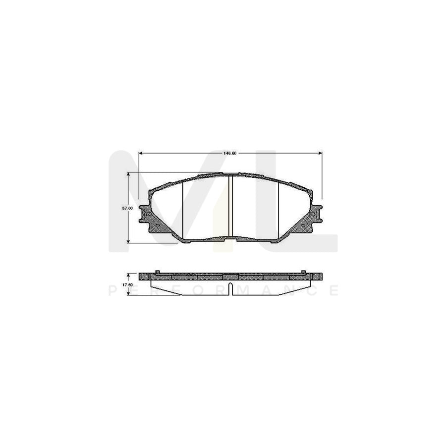 Bosch 0986Tb2942 Brake Pad Set Excl. Wear Warning Contact | ML Performance Car Parts