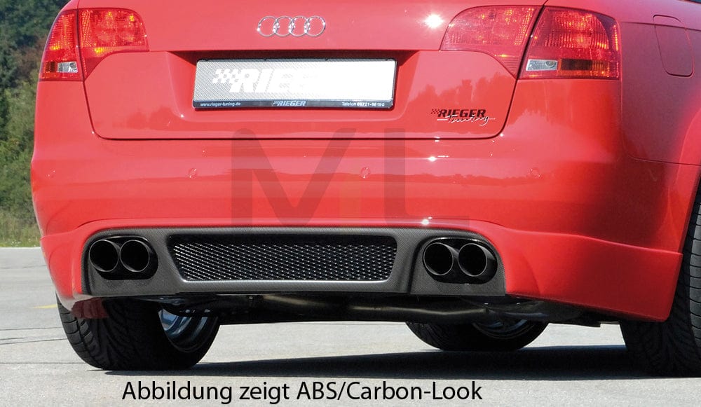 Rieger 00055226 Audi 8E B7 A4 Rear Diffuser 3 | ML Performance EU Car Parts