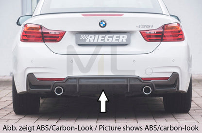 Rieger 00053488 BMW 4 Series F32 F33 F36 Rear Diffuser 1 | ML Performance EU Car Parts