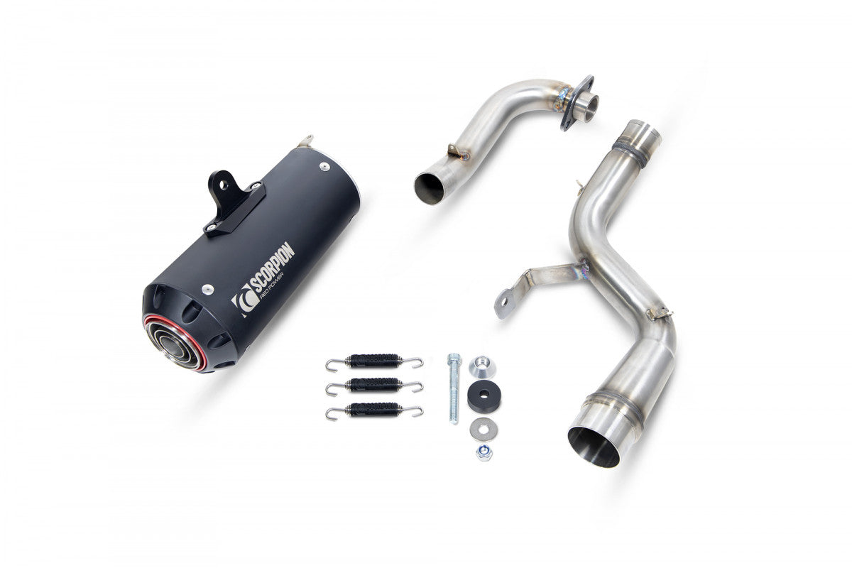 Scorpion PHA192SYSBCER Honda MSX 125 Red Power Full System - Black Ceramic Coated Sleeve | ML Performance EU EU