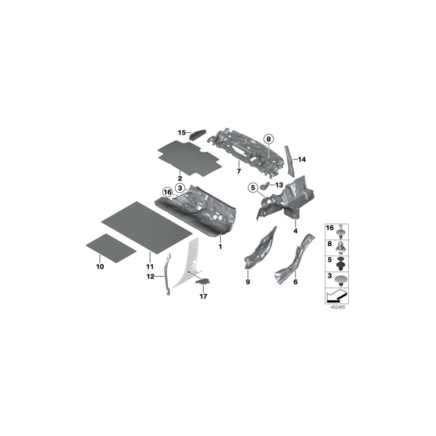 Genuine BMW 51487329669 F30 F80 Sound Insulation, Bulkhead, Left (Inc. 330dX, M3 & 335i) | ML Performance EU
