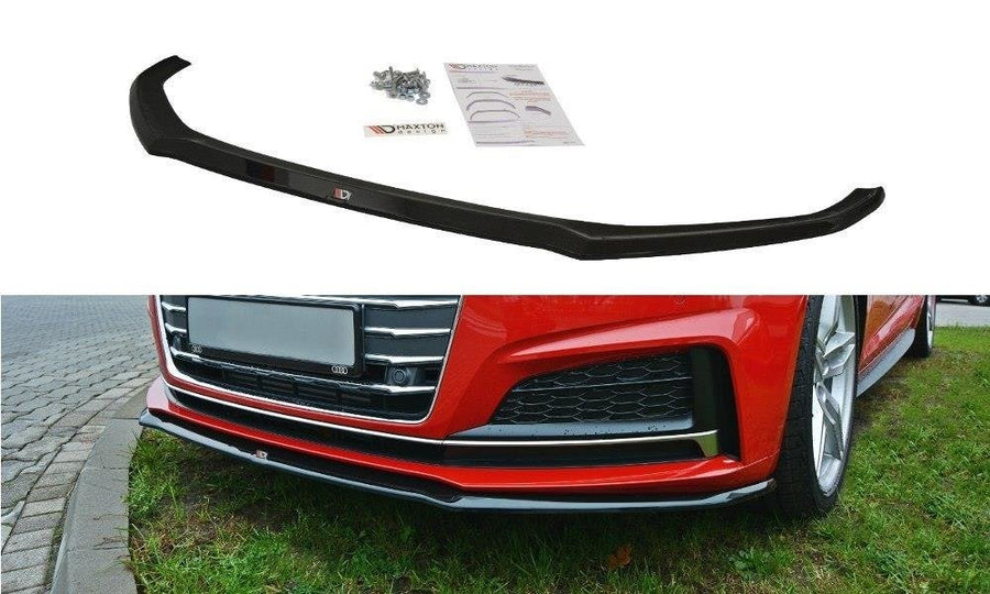 Maxton Design AU-A5-2-SLINE-FD2T Front Splitter V.2 Audi S5 / A5 S-Line F5 Coupe / Sportback | ML Performance EU Car Parts